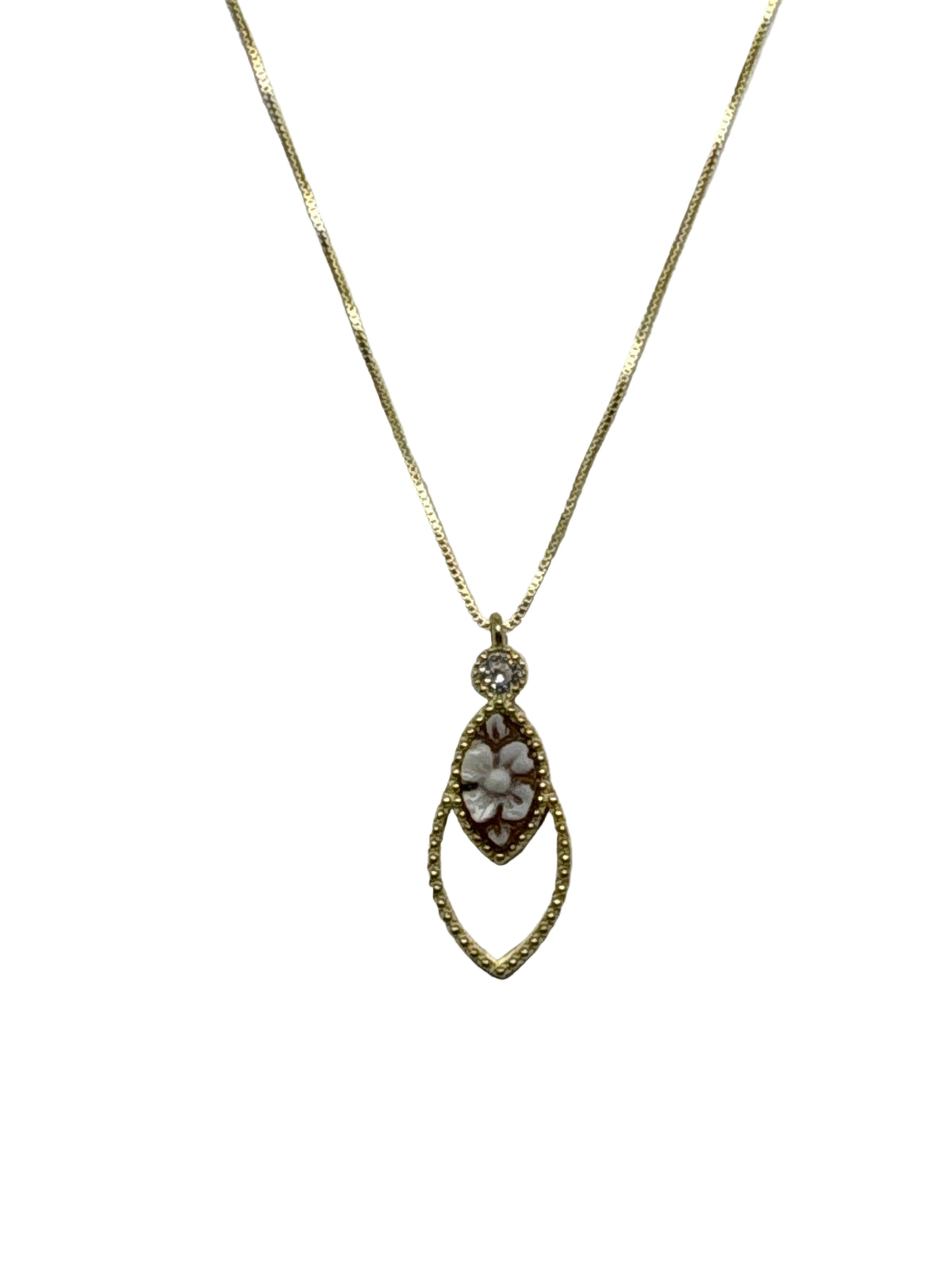Collana in Cammeo incisione "Fiore"