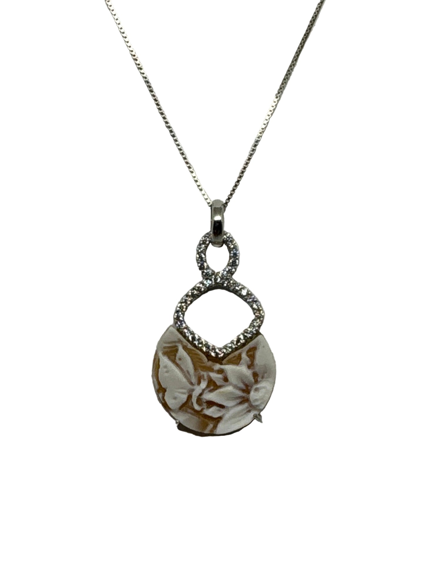 Collana in Cammeo incisione "Fiore"