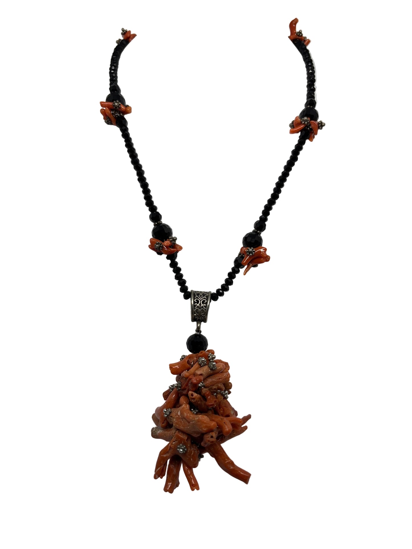 Collana in Agata e Corallo