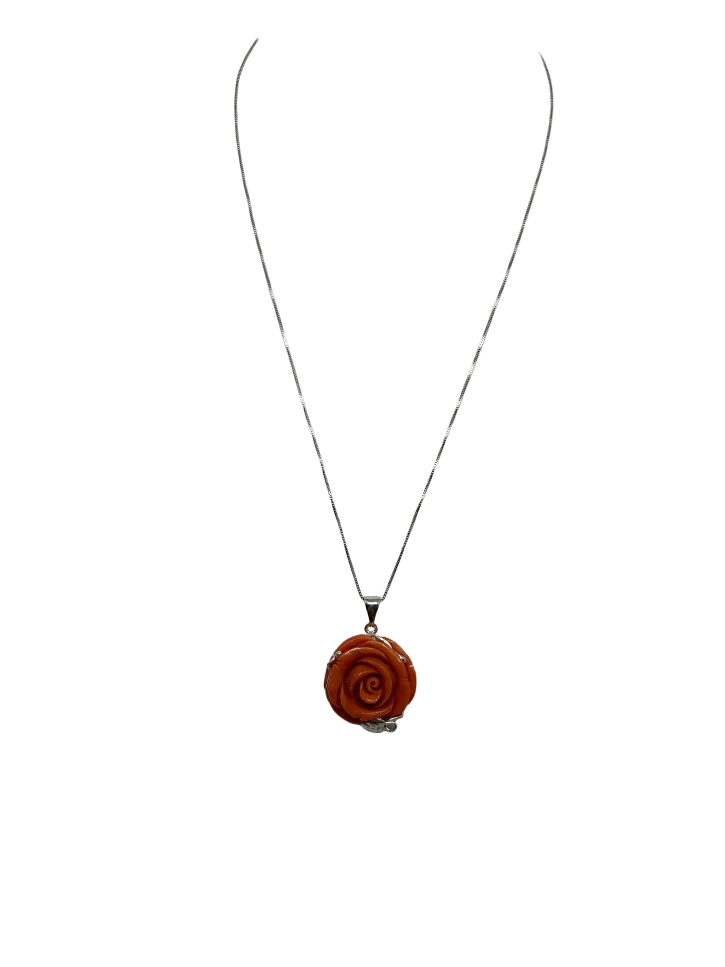 Pendente Rosa in Corallo