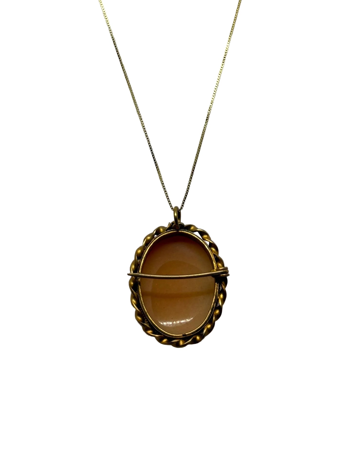 Spilla Pendente in Cammeo incisione "Profilo di Donna"