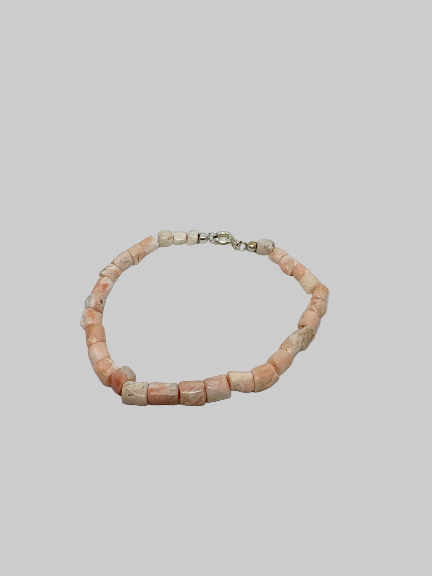 Bracciale In Corallo Rosa Grezzo