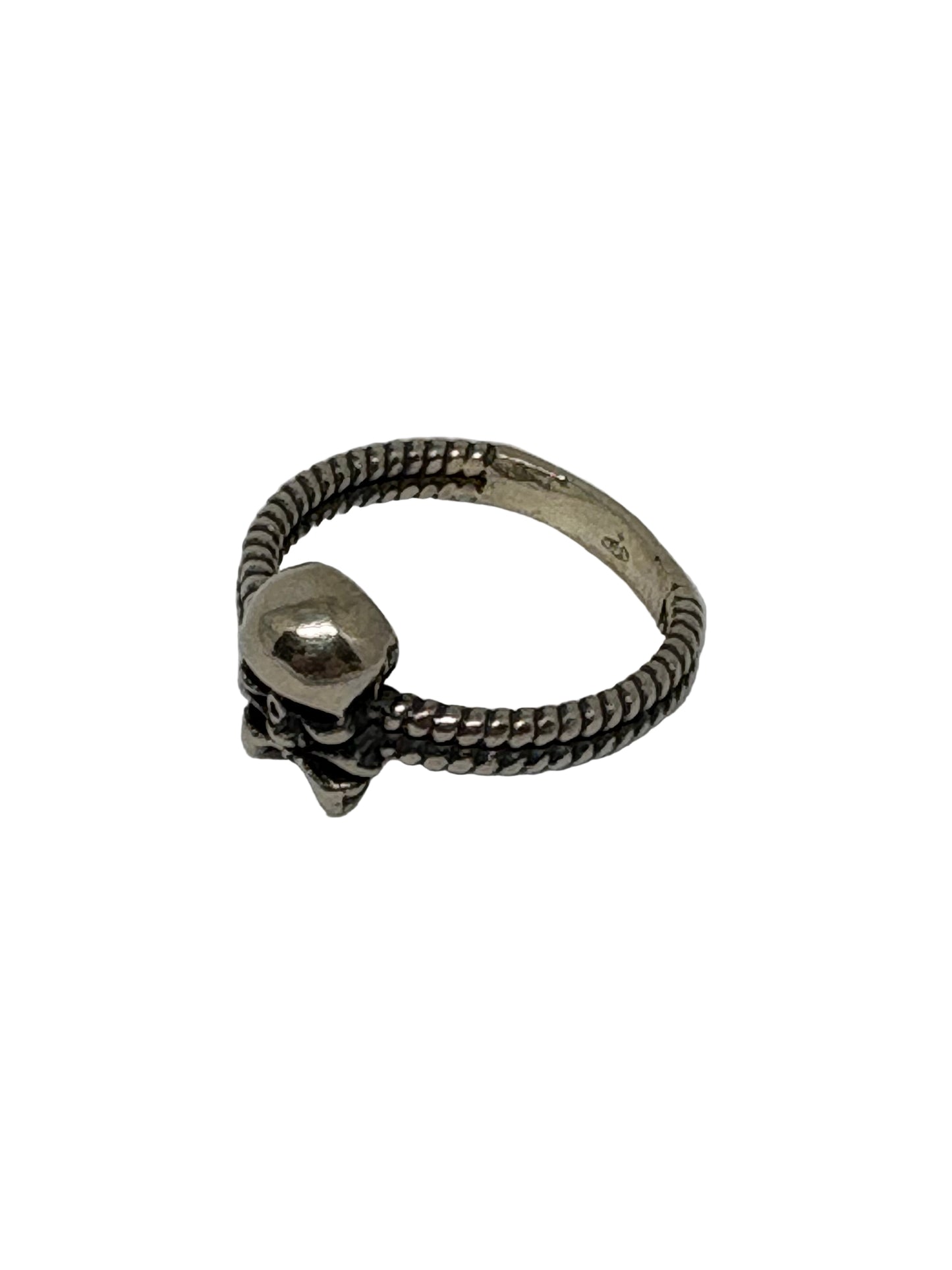 Anello in Argento " Incisione Teschio"