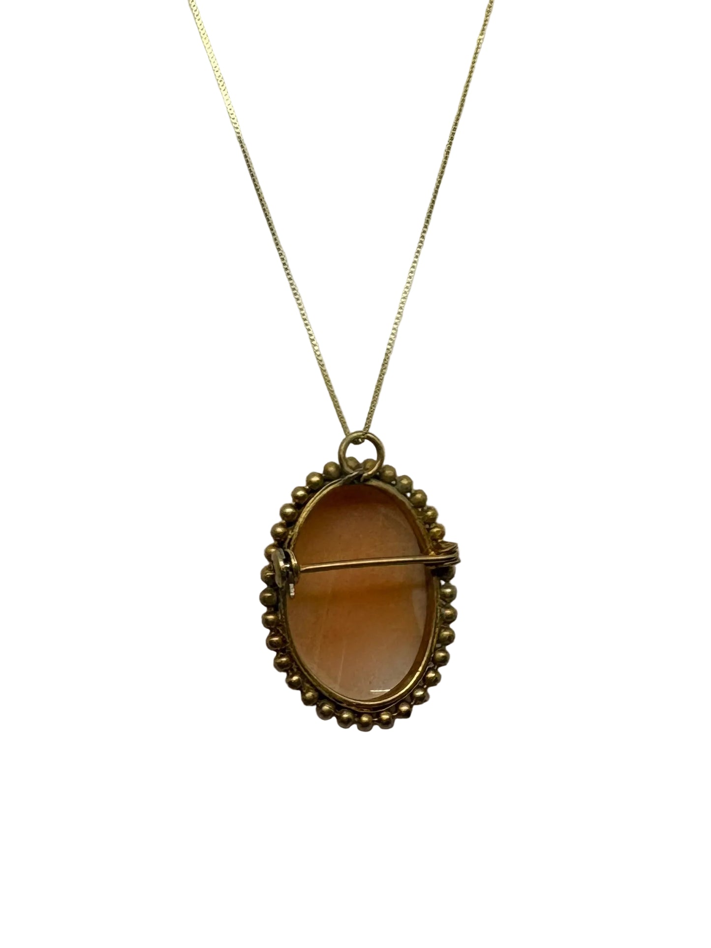 Spilla Pendente in Cammeo incisione "Profilo di Donna"