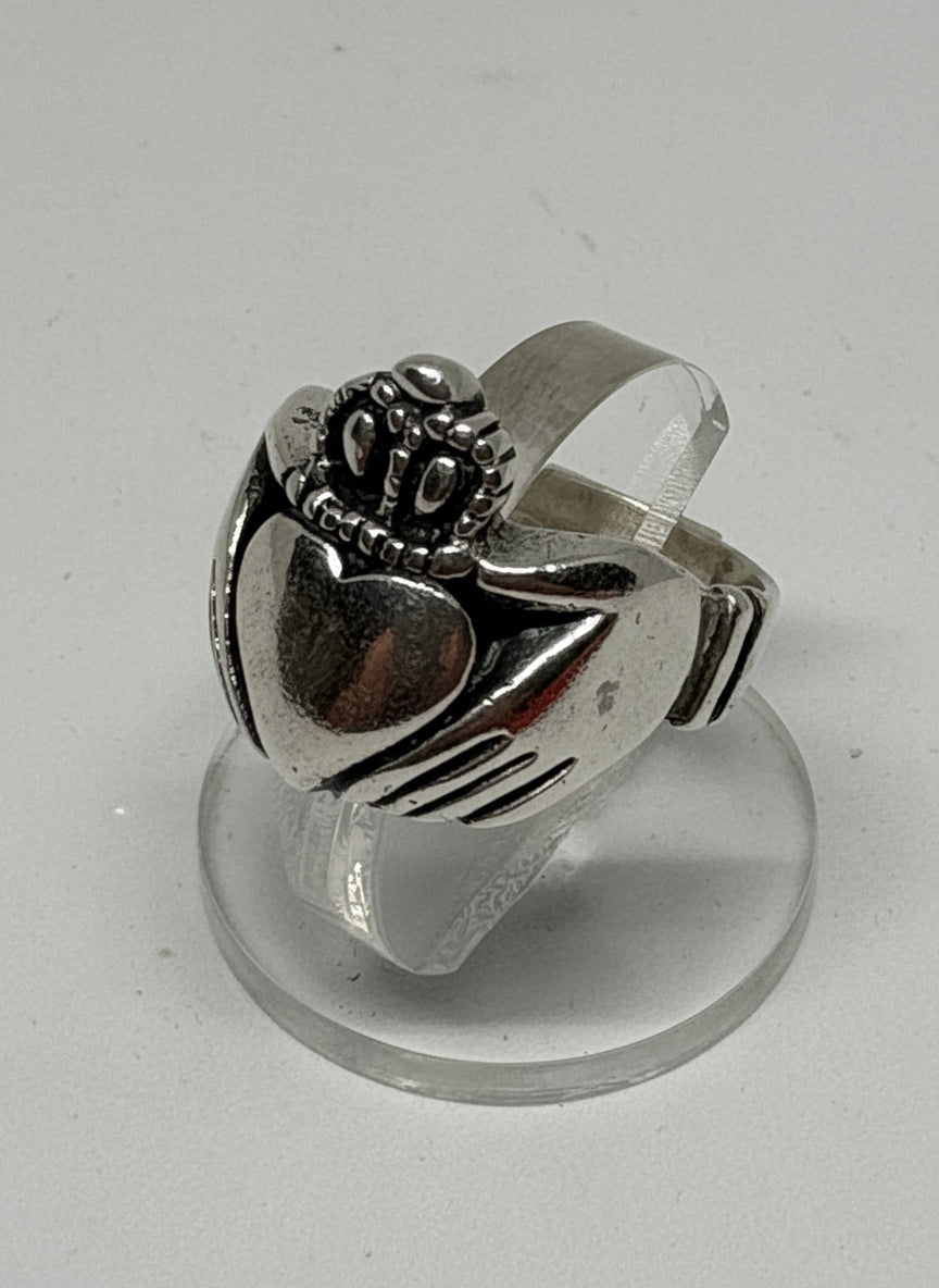 Anello in Argento Raffigurazione "Cuore Sacro"