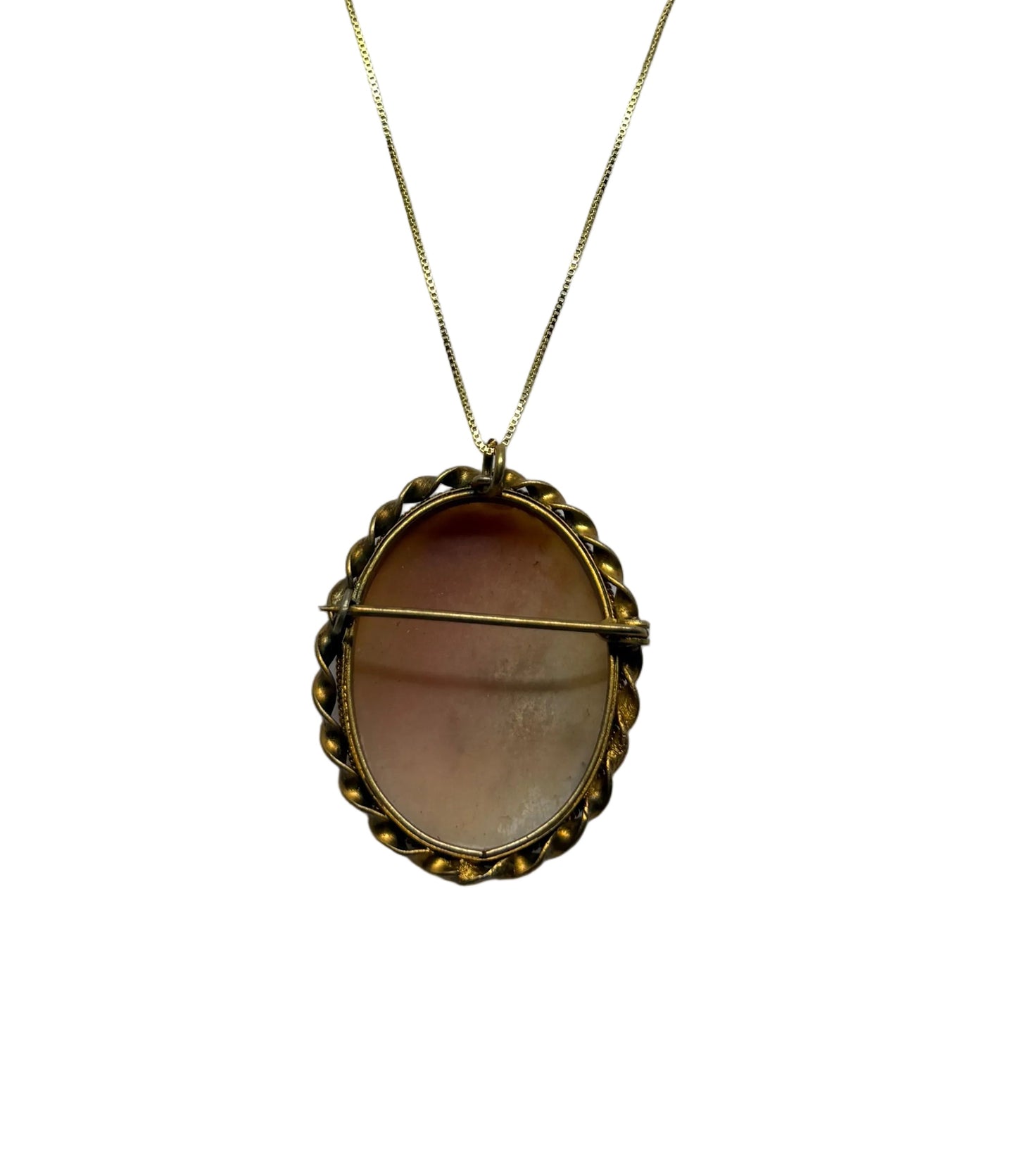 Spilla Pendente in Cammeo incisione "Profilo di Donna"