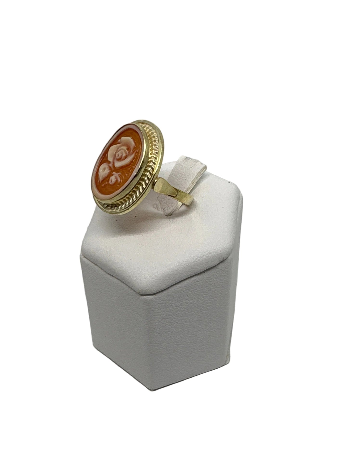 Anello in Cammeo incisione "Fiori"