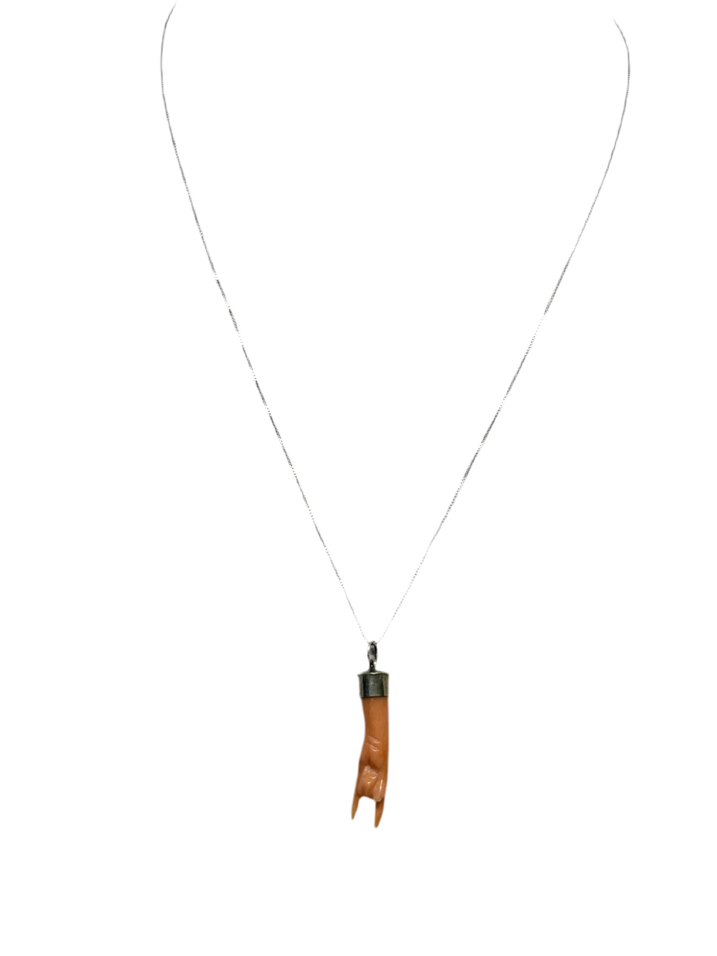 Pendente in Corallo 'Corna Portafortuna'