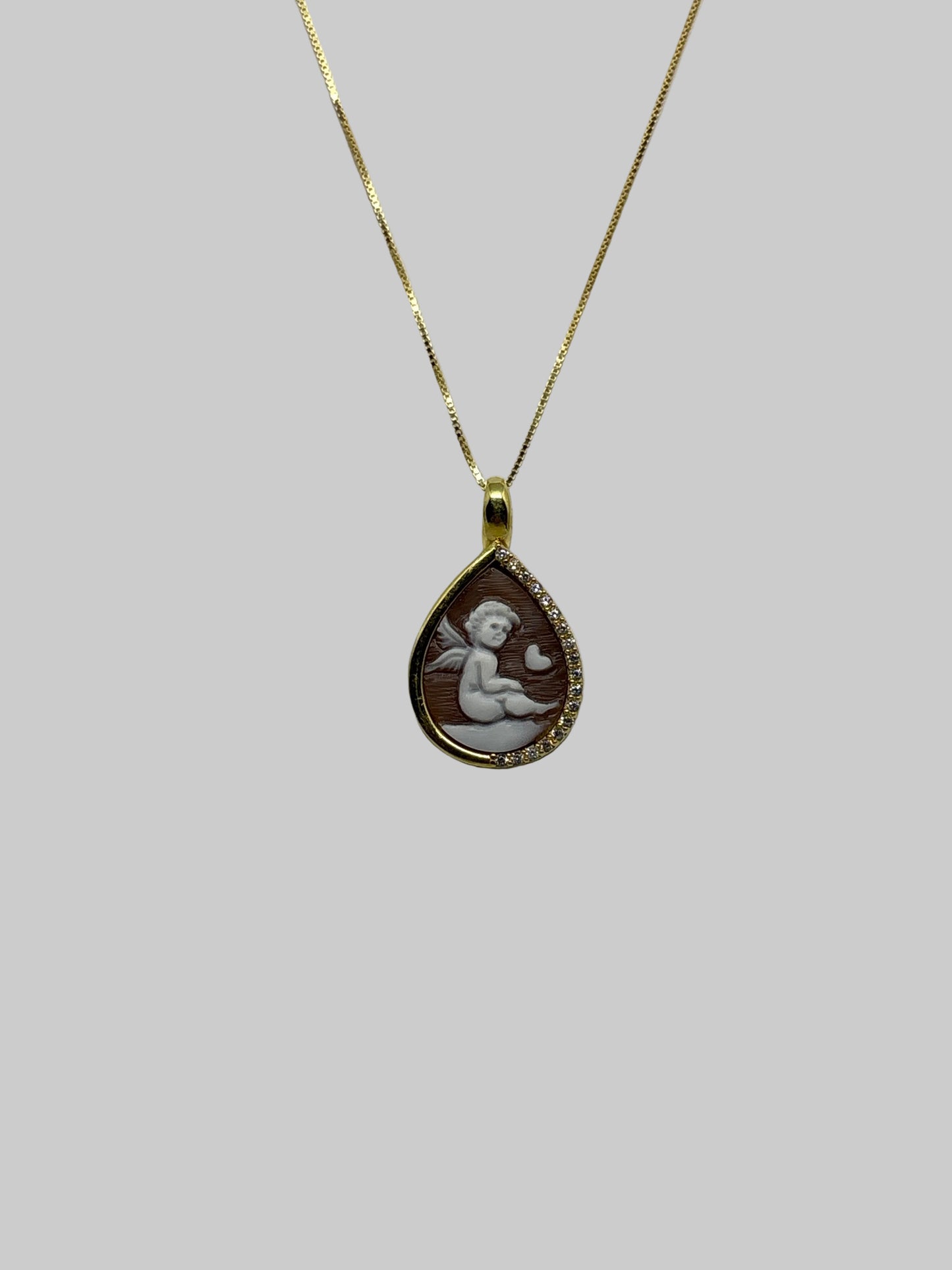Collana in Cammeo incisione "Putto"