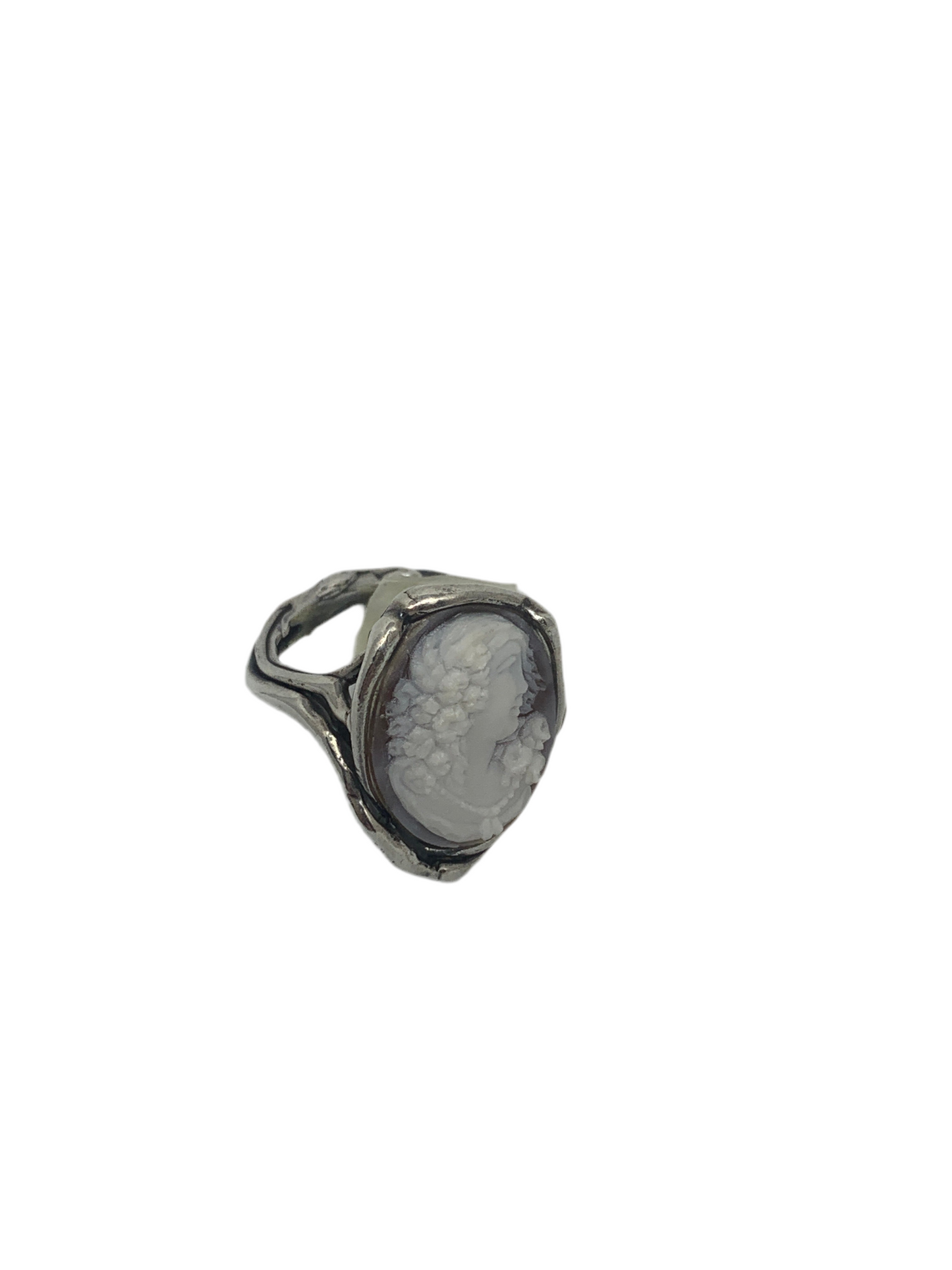 Anello in Cammeo Artistico Profilo di Donna
