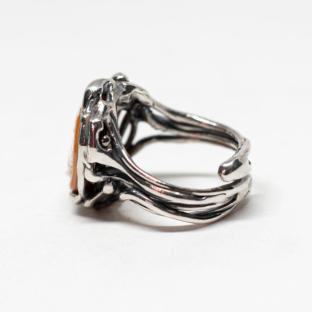 Anello-Cammeo-Artistico-Polpo