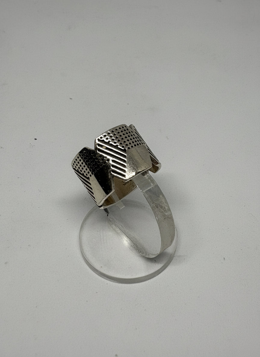 Anello in Argento Inciso