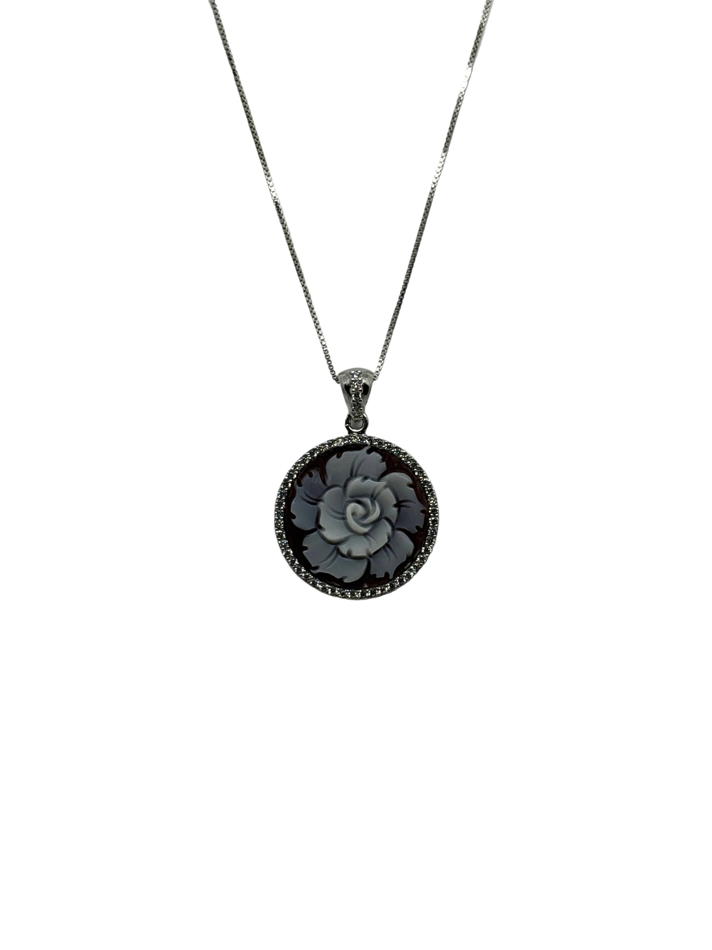 Collana in Cammeo incisione "Fiore"