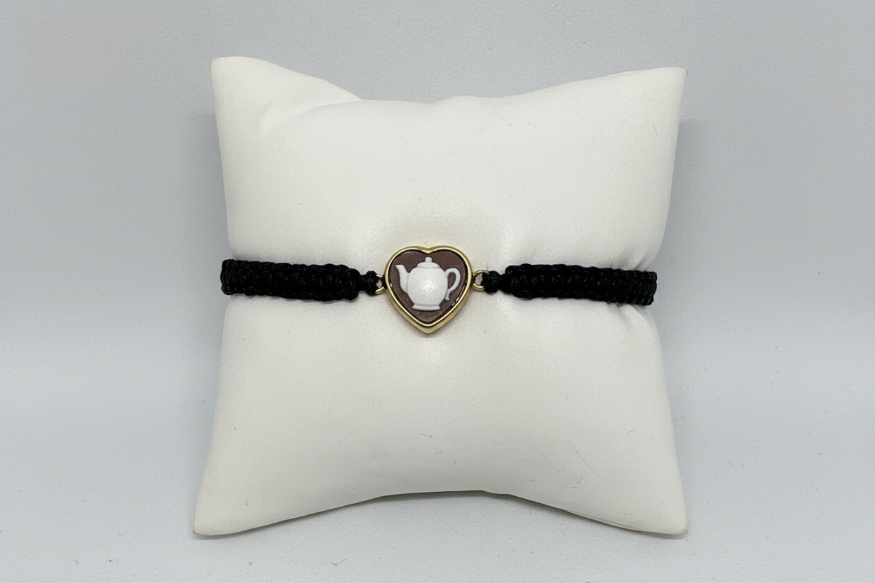Bracciale in Cammeo incisione "Teiera"
