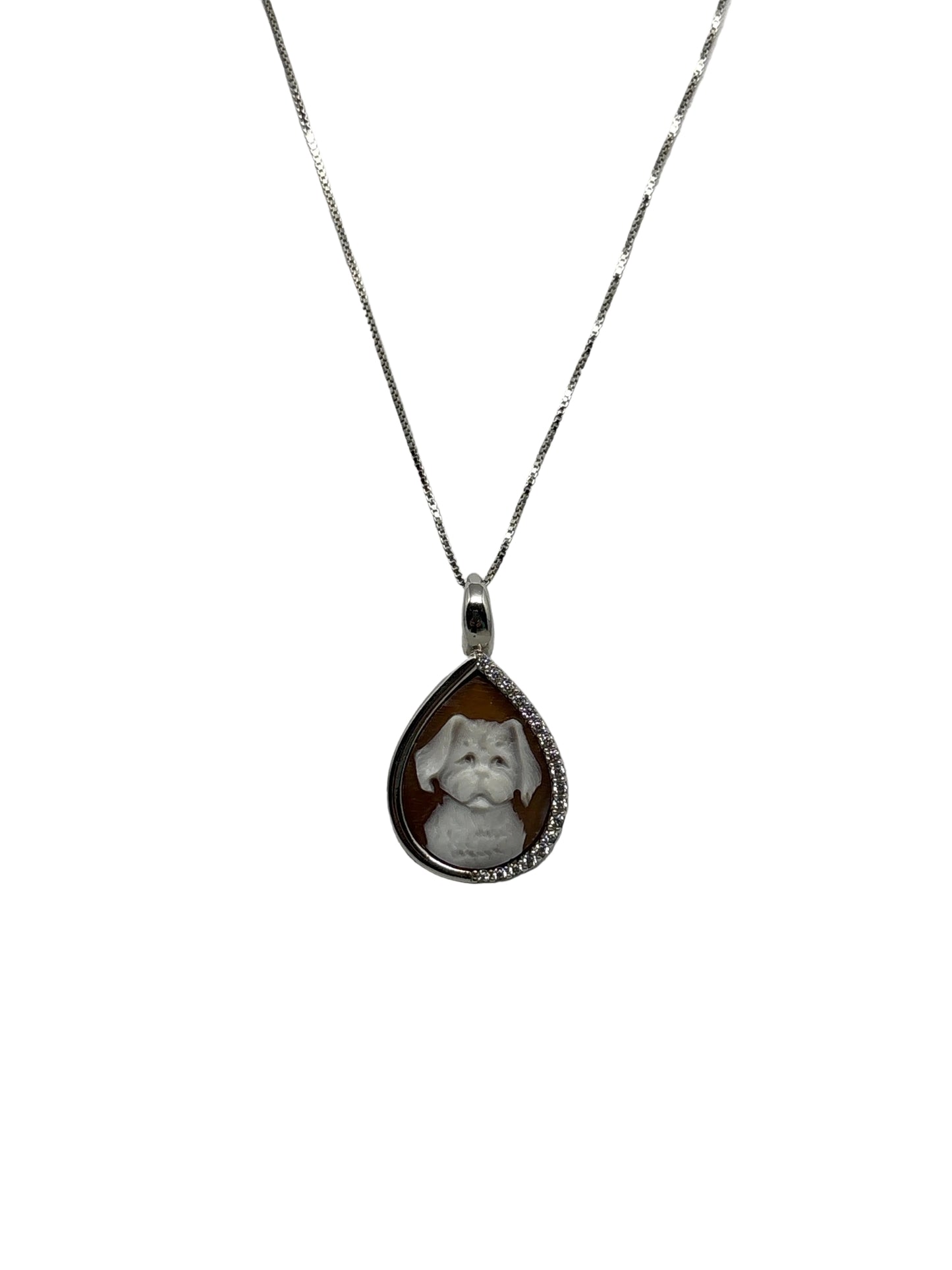 Collana in Cammeo incisione "Cane"