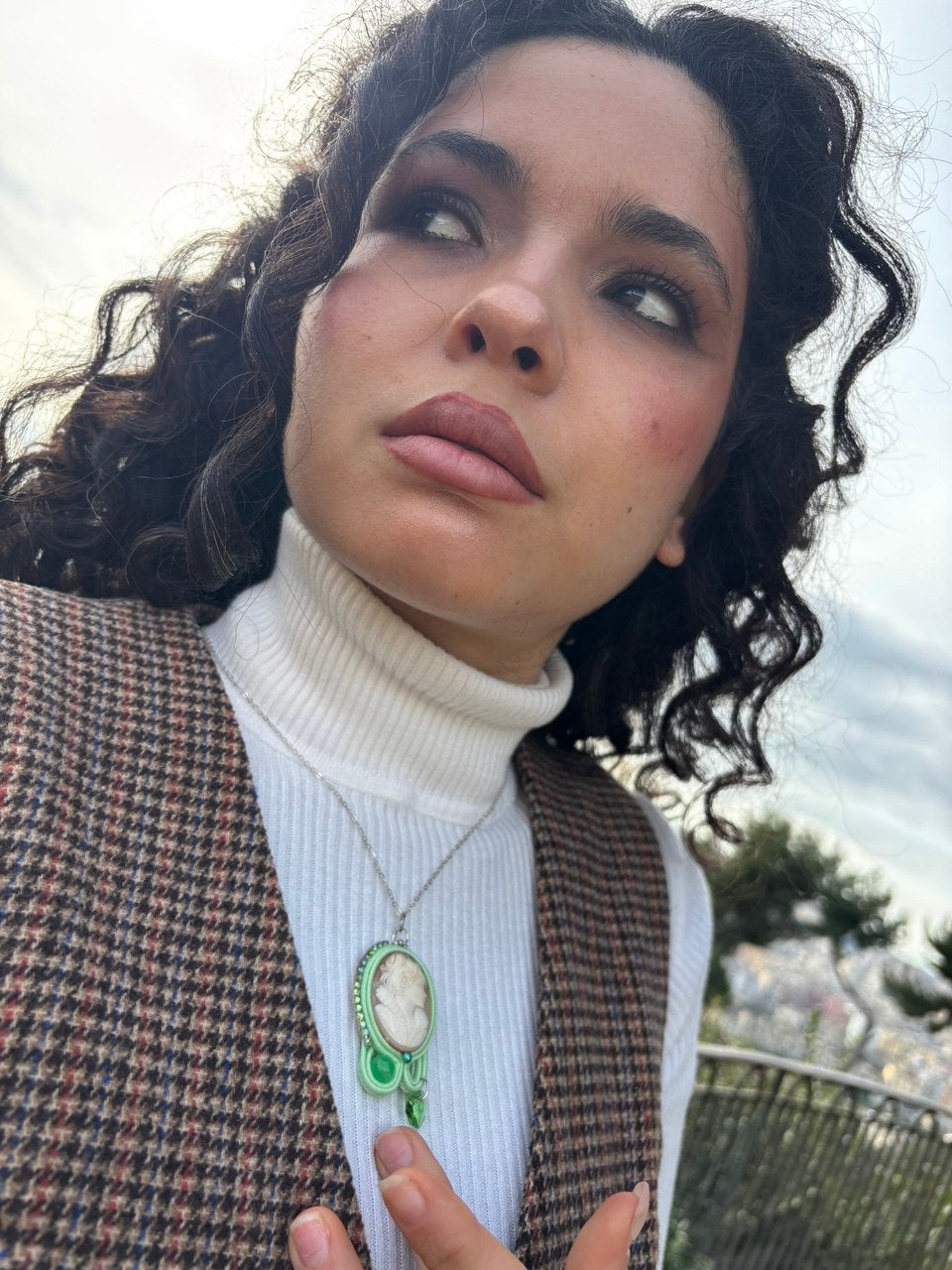 Collana Cammeo in Soutache