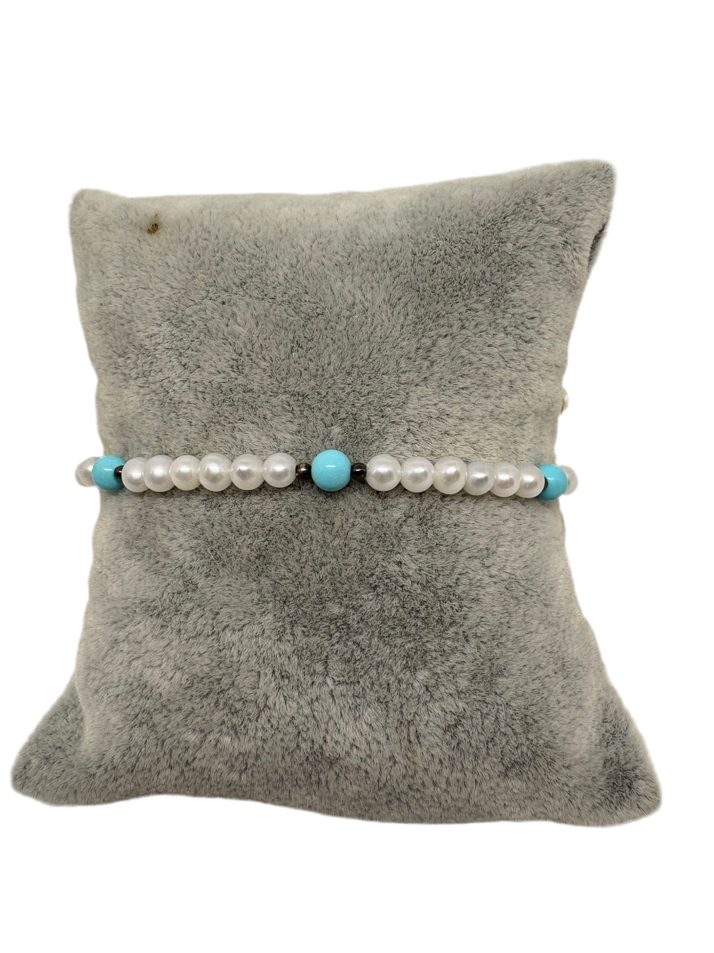 Bracciale Perline e Pasta di Turchese