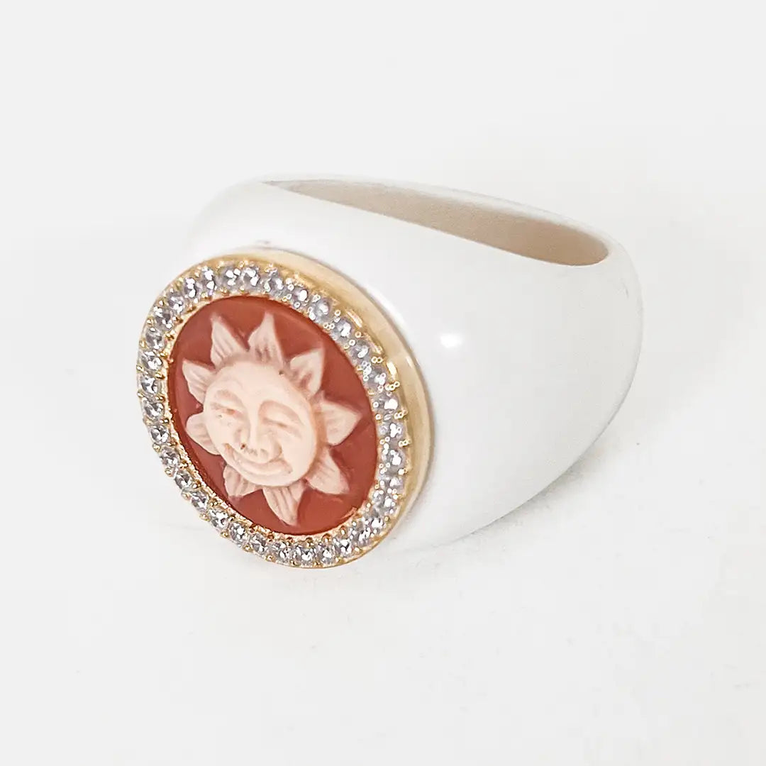 Sun Cameo Ring
