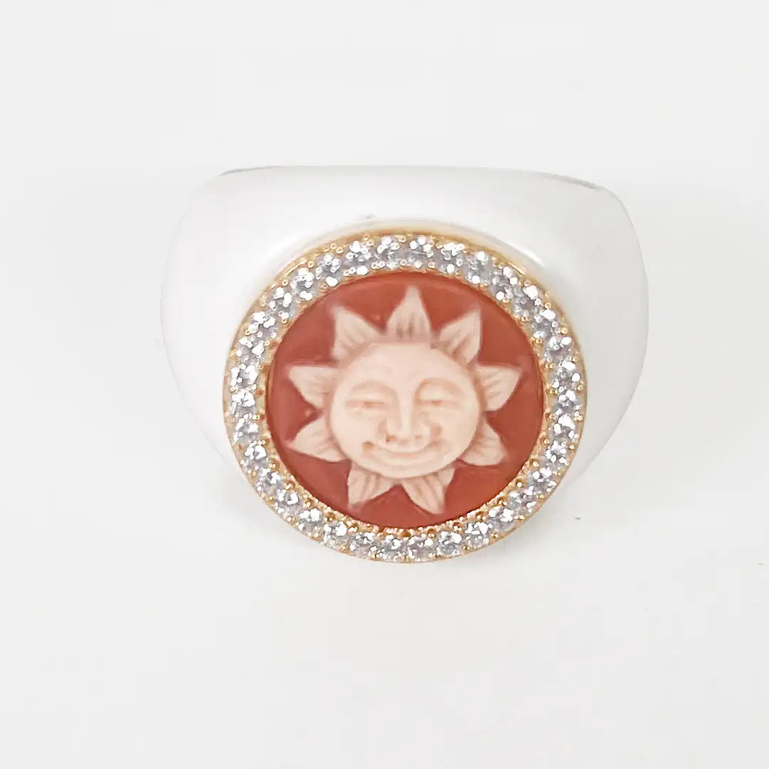 Sun Cameo Ring
