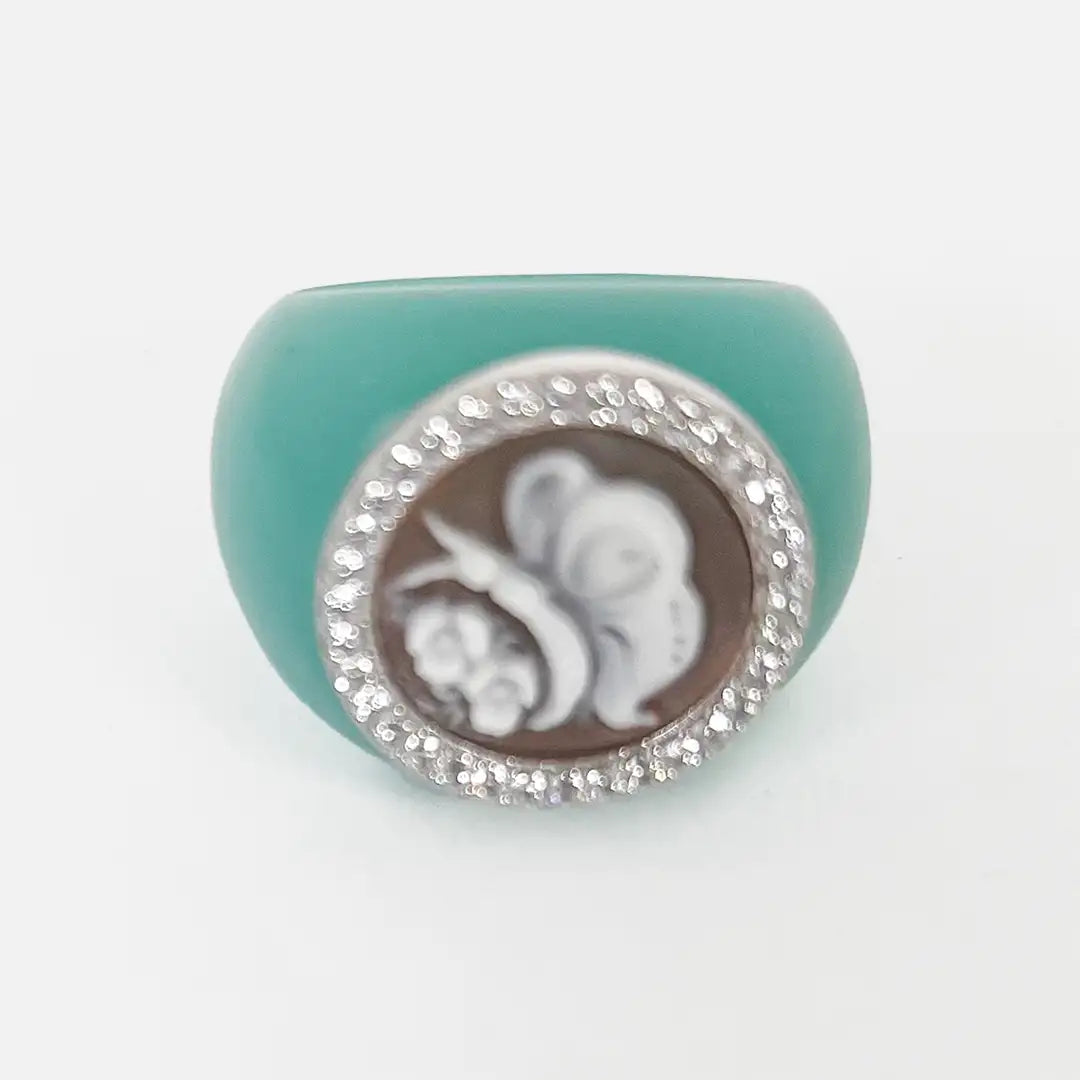 Butterfly Cameo Ring