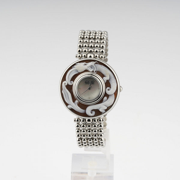 Italian Cameo Watch Partenope Cameo Serpenti