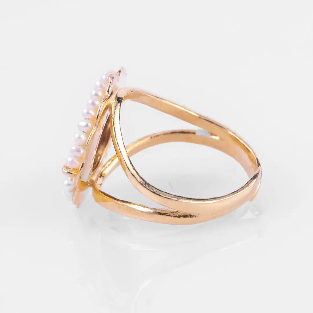 Flower Cameo Ring