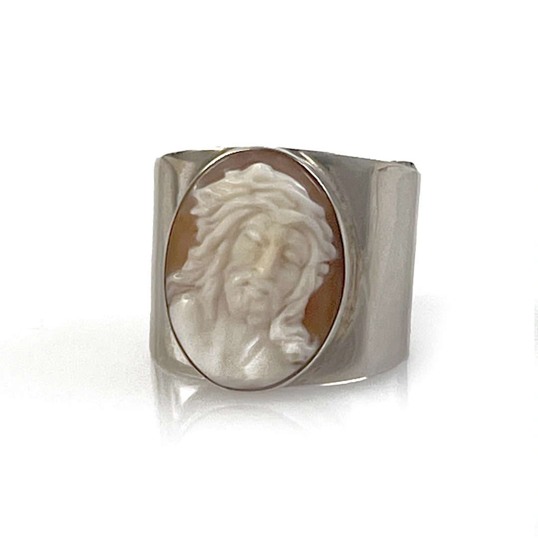 Artistic Jesus Cameo Ring