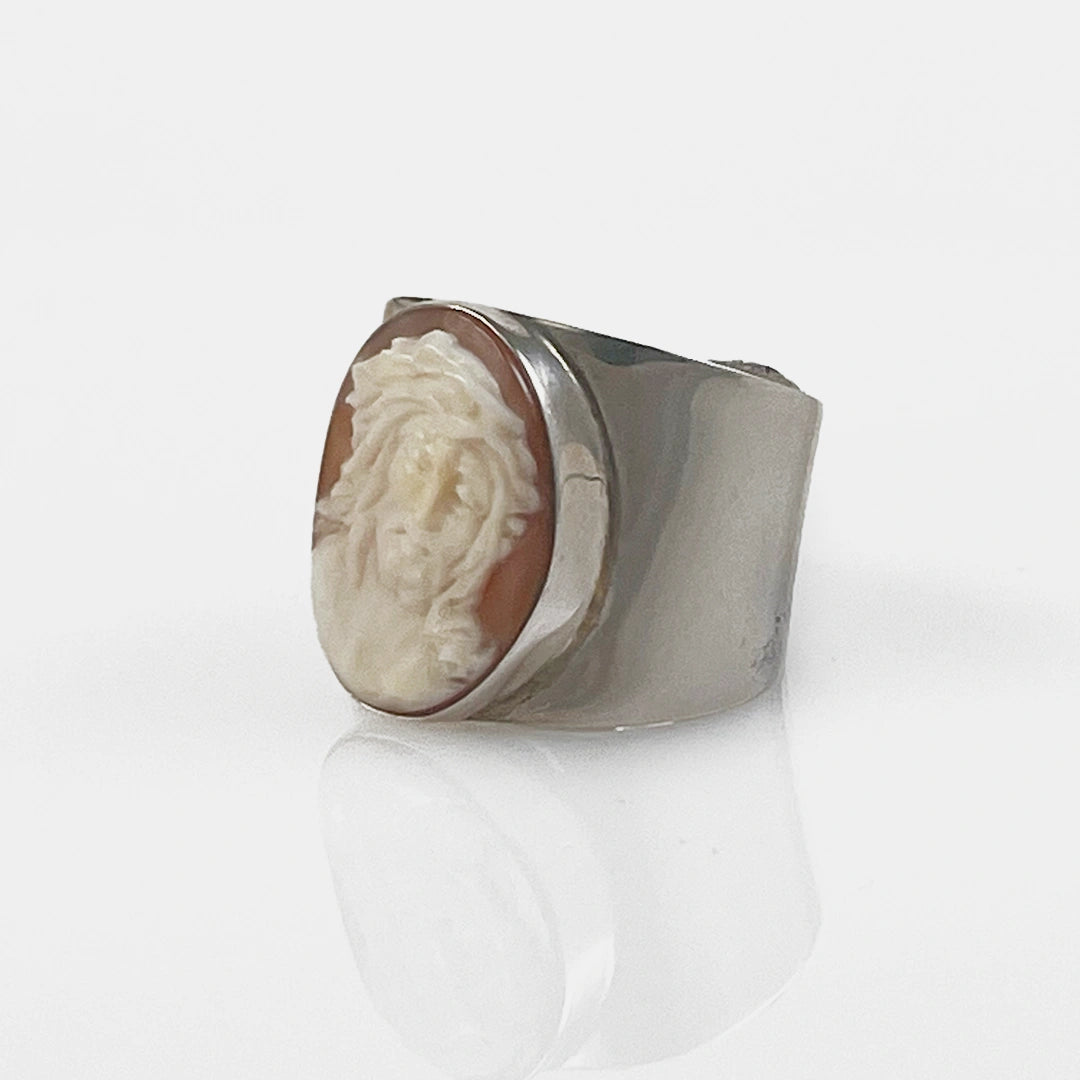 Artistic Jesus Cameo Ring