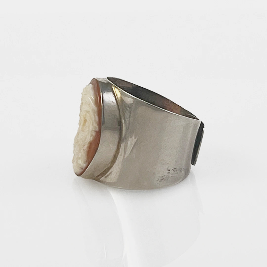 Artistic Jesus Cameo Ring