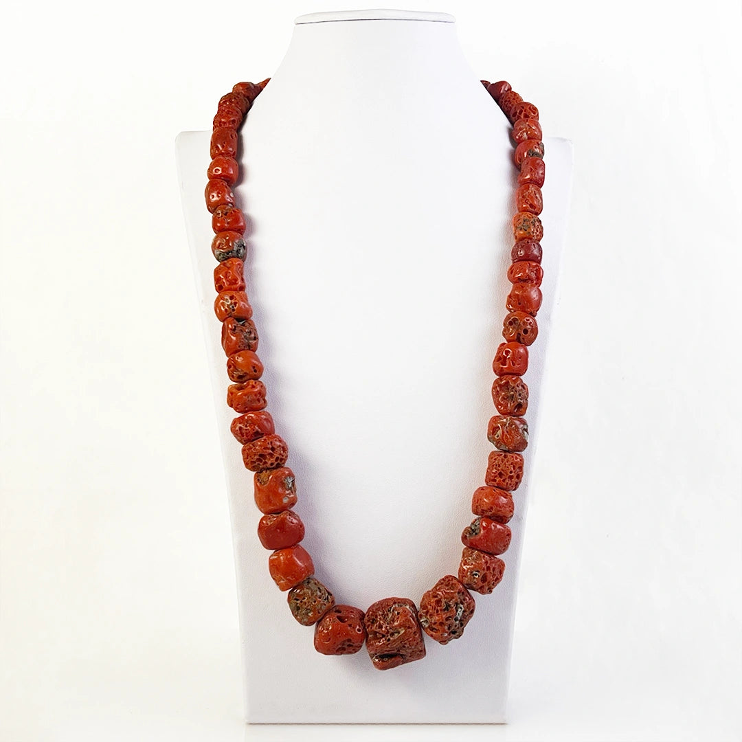 Collana in Sassi di Corallo Rosso