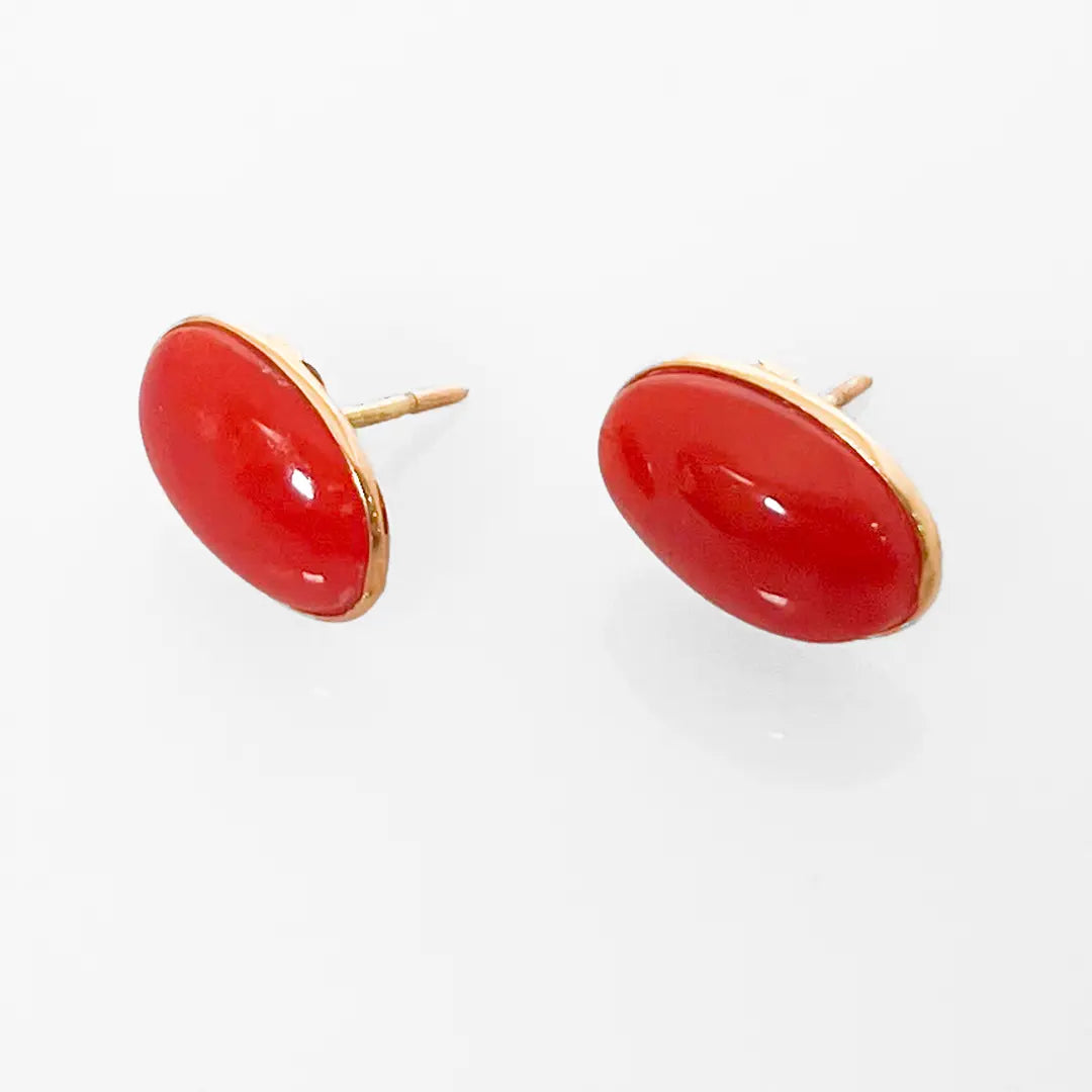 Orecchini in Corallo e Oro 18 Kt