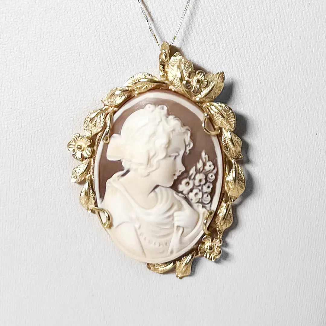 Ciondolo Cammeo Profilo Donna