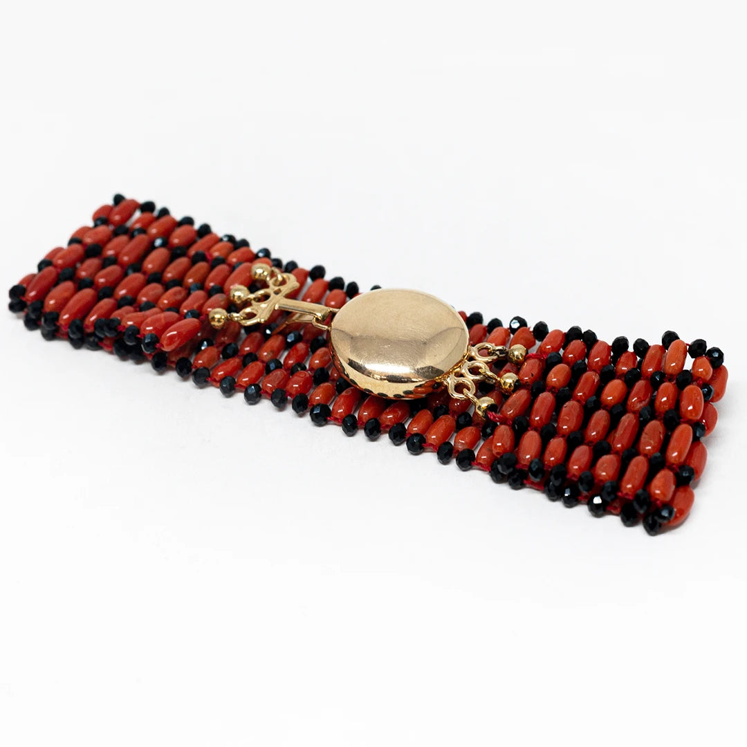 Bracciale in Corallo e Onice