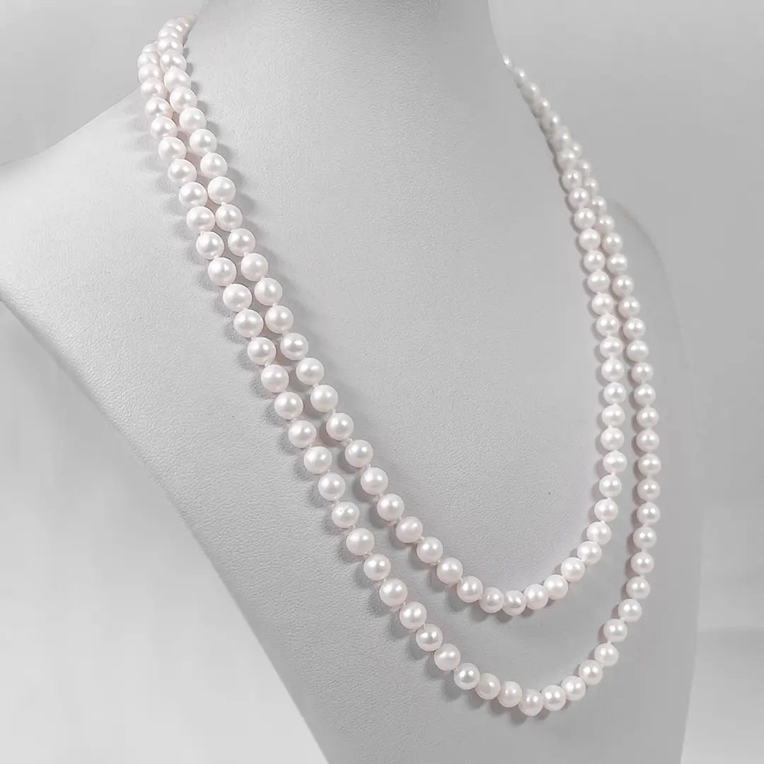 Collana Perle Doppio Filo
