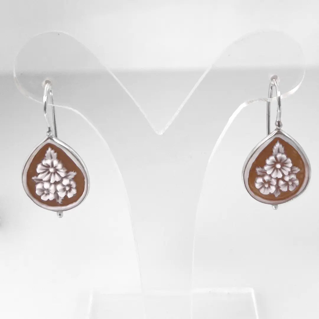 Orecchini Cammeo a Goccia