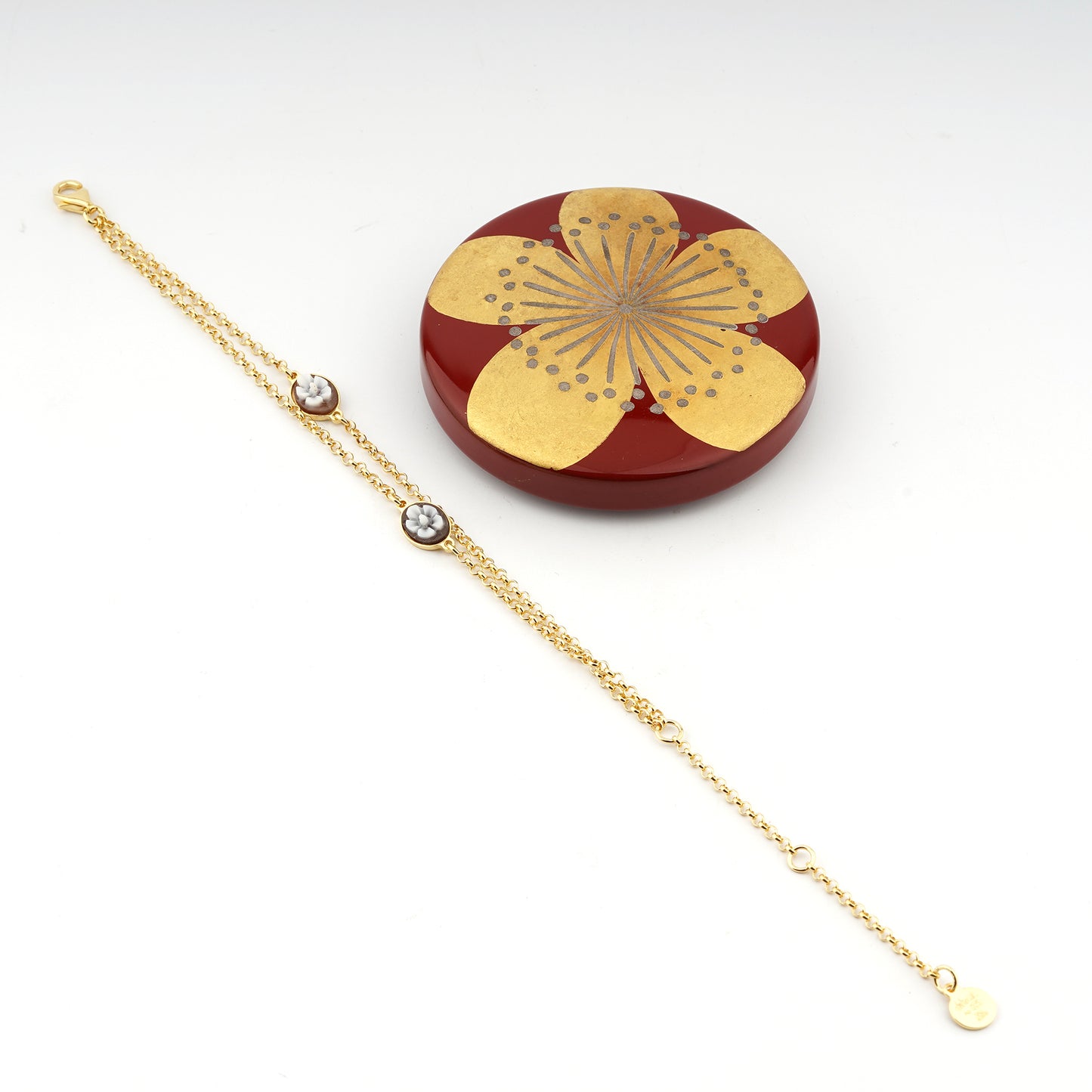 Bracciale-Colibri-Cammeo-Fiore-Oro