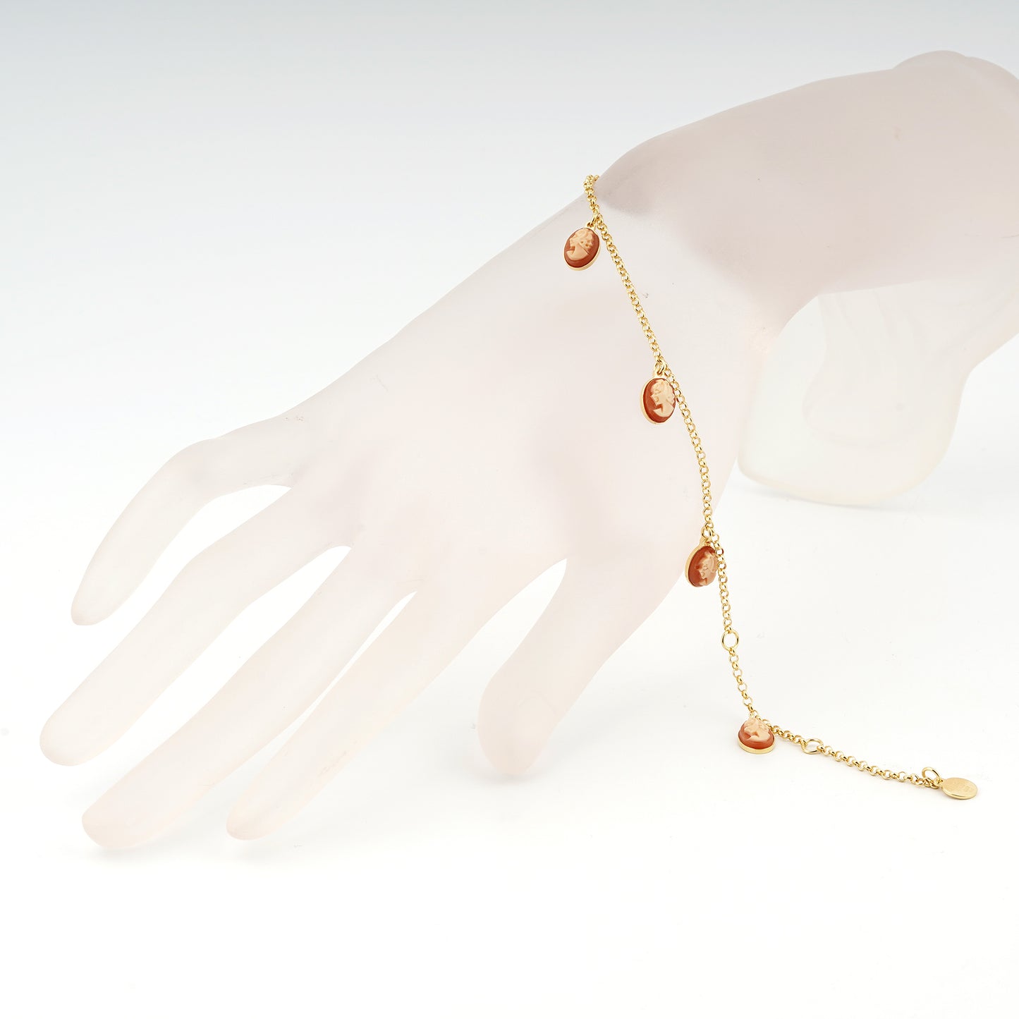 Bracciale-Colibri-Cammeo-Profilo-Donna-Cassis-Rufa-Oro
