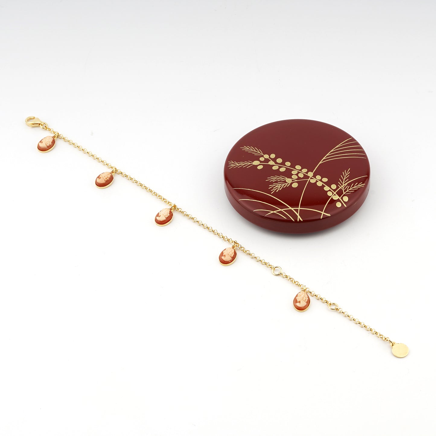 Bracciale-Colibri-Cammeo-Profilo-Donna-Cassis-Rufa-Oro