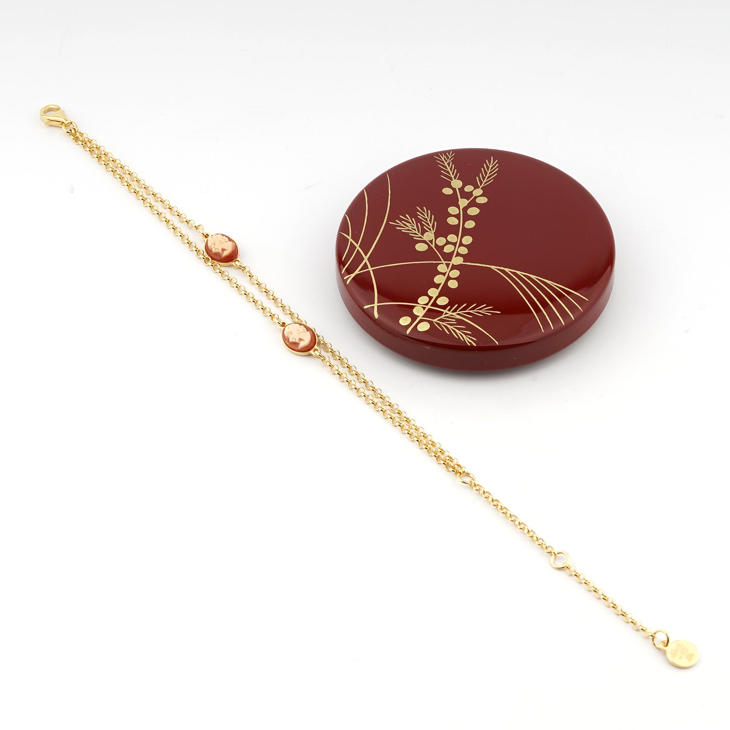 Bracciale-Colibri-Cammeo-Profilo-Donna-Cassis-Rufa-Oro