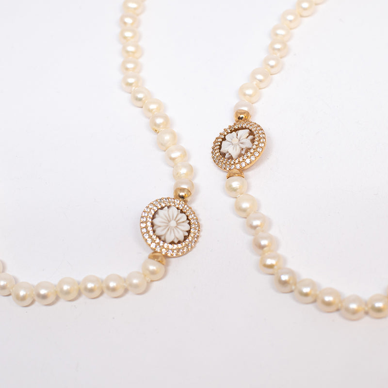 Collana Cammeo Fiore