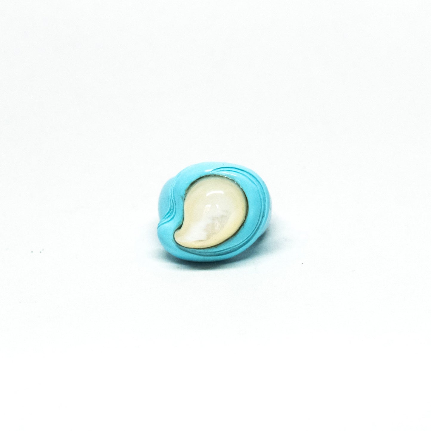 Anello in Pasta Turchese e Madreperla