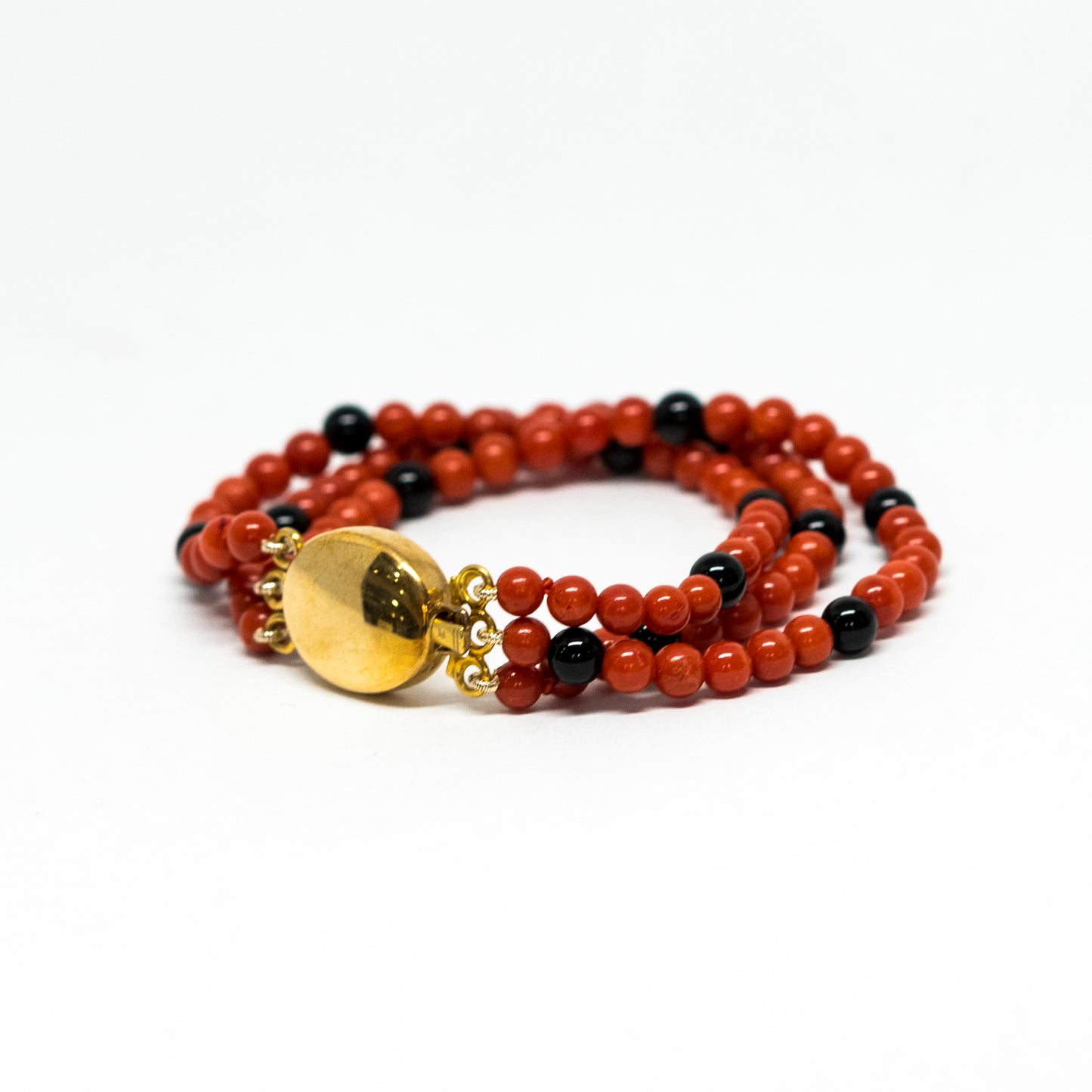Bracciale Torchon in Corallo e Agata