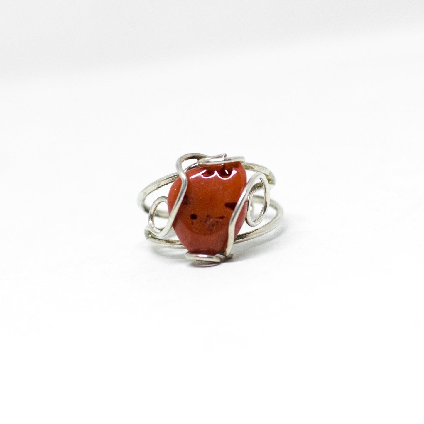 Red coral ring