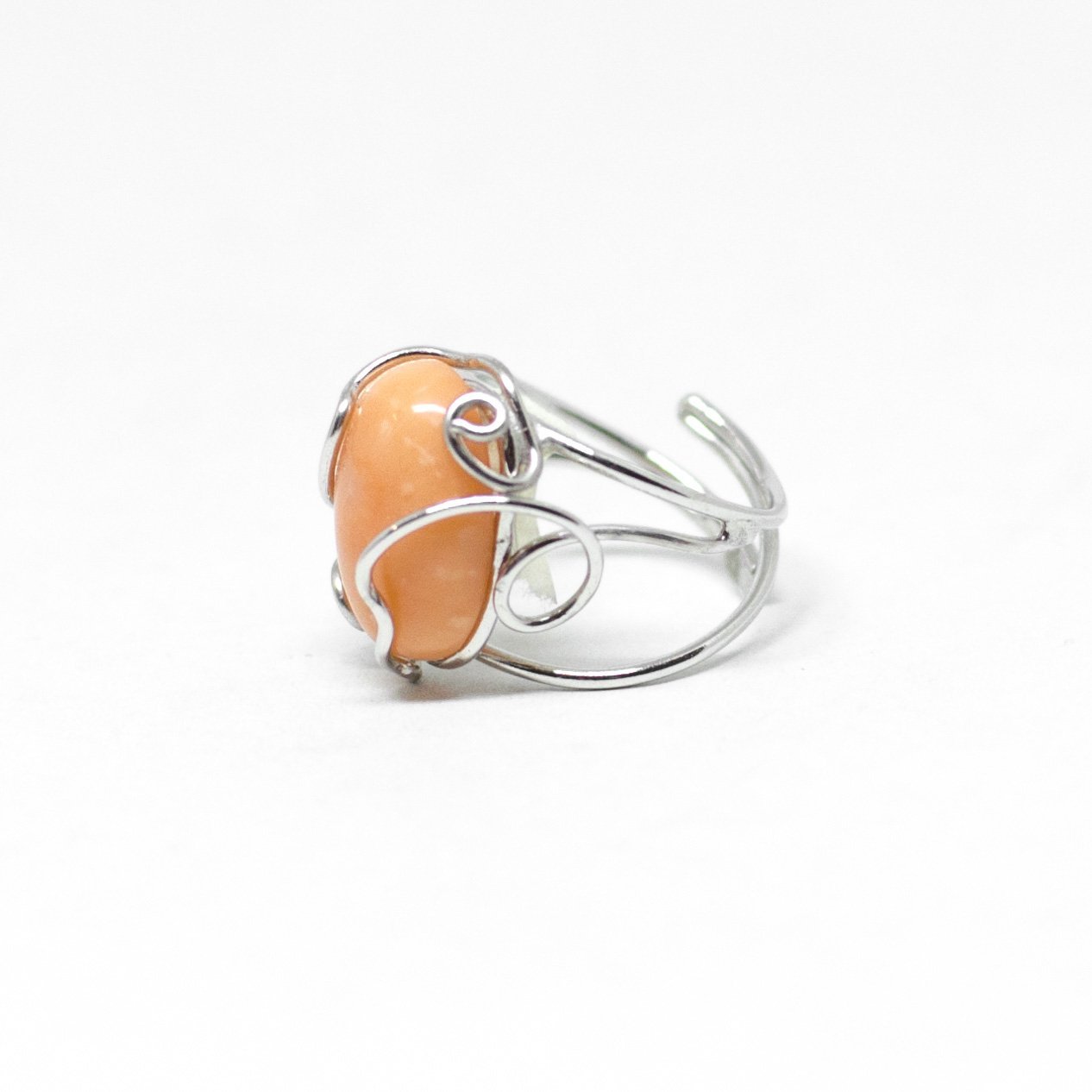 Orange coral ring