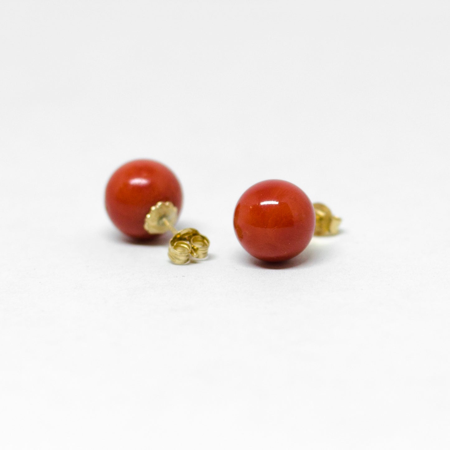 Orecchini in Corallo Rosso e Oro 18 kt
