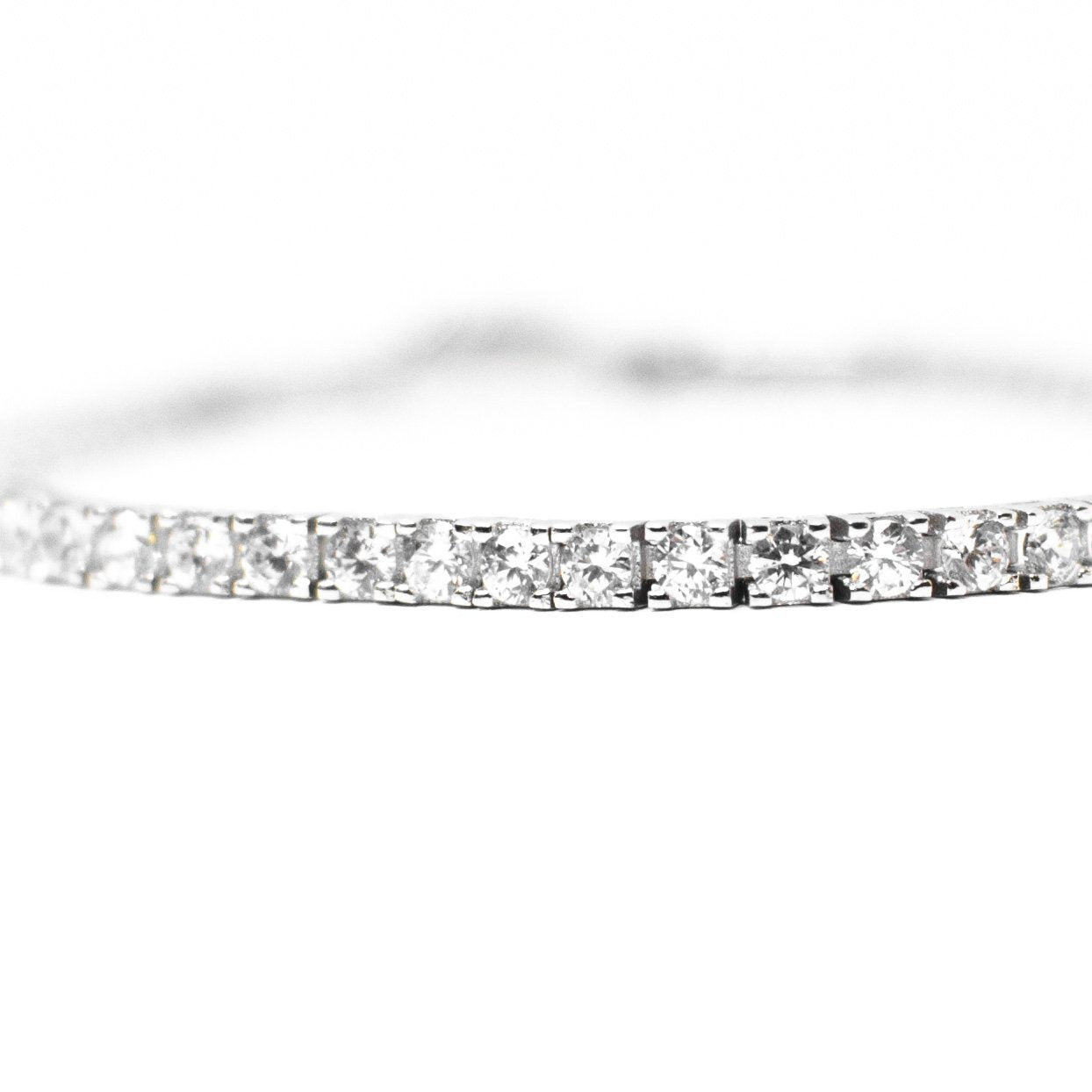 "Tennis" bracelet in zirconia