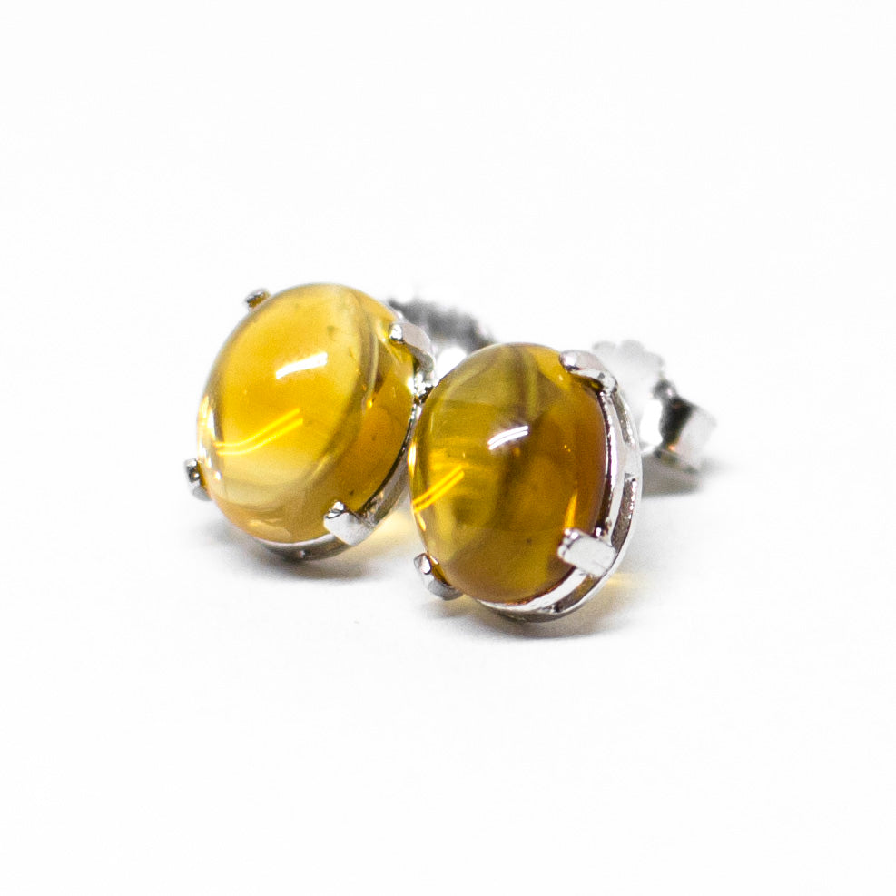 Natural agate earrings