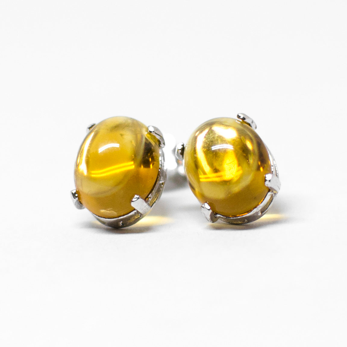 Natural agate earrings