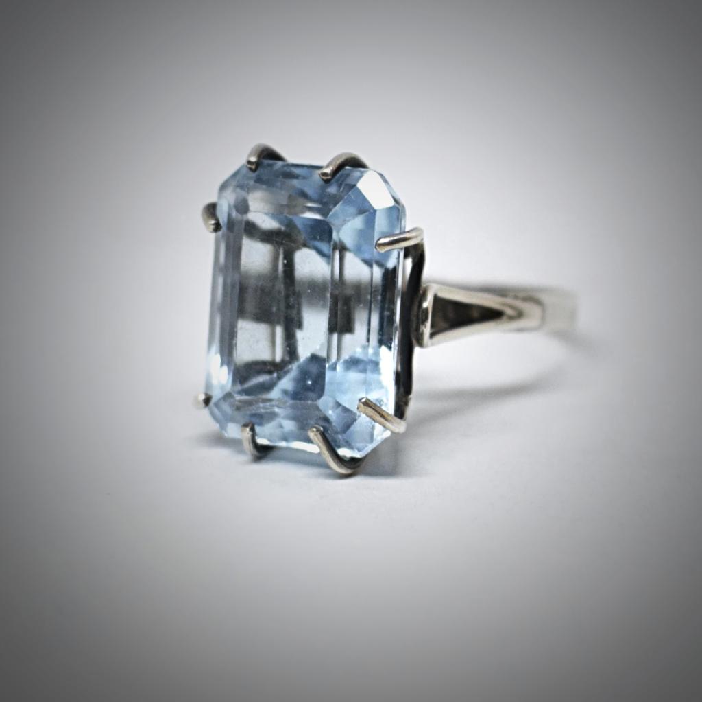 Aquamarine Zirconia Ring