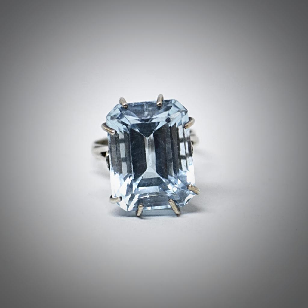 Aquamarine Zirconia Ring